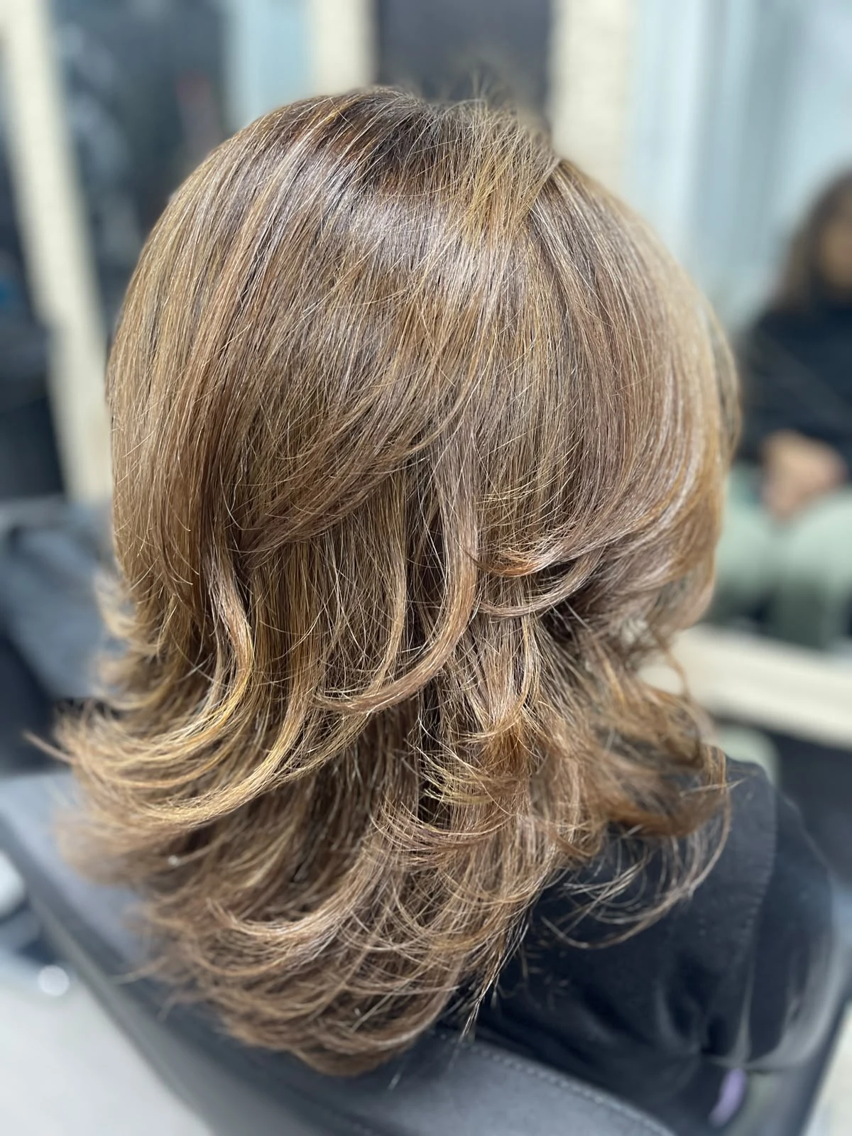 Resultado después de balayage